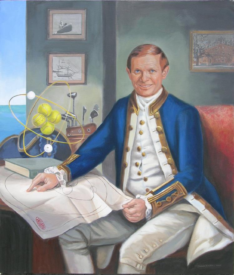 corporate oil portrait by Claude Buckley- Mr. Jack Krol, Former President DuPont Corporation